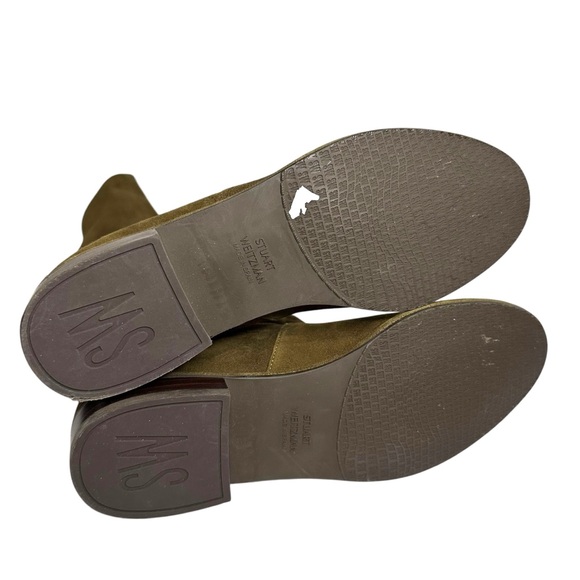 Stuart Weitzman Jocey Over-The-Knee Green Suede Leather Boots Size 5 - Picture 8 of 8